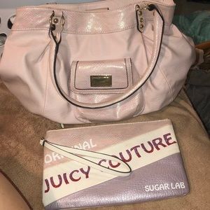 Juicy couture bag and matching clutch